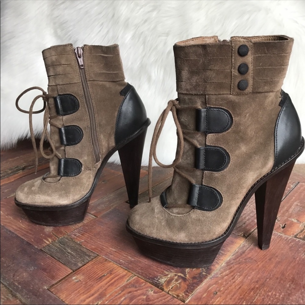 ALDO Suede heeled bootie